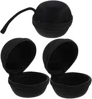 Ciieeo 3pcs Storage Bag Lightweight Gyro Ball Pouch Travel Storage for Gyro Ball Eva Carrying Case Black Eva