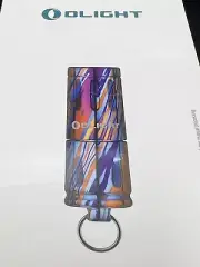 Olight iXV Ti Titanium Damascus Keychain Torch Mini EDC 180 lumens i1R i1R Pro