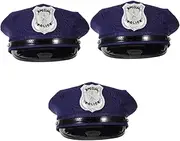 [SHERCHPRY] 2 Pcs Fancy Dress Hat Kids Police Roleplay Cap State Police Hat Cosplay Police Hat Mens Accessories Hat Costume Kids Hats Officer Hat Police Cap Aldult Clothing Items Men and Women