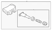 Genuine Mitsubishi Tire Pressure Monitoring System (TPMS) Sensor 4250G326 (for: Mitsubishi)