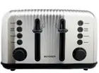 BUYDEEM 4-Slice Toaster, Retro Stainless Steel, Extra Wide Slots Bagel & Muffin