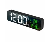 WSECOMM Digital Alarm Clock, Led Alarm Clock Digital Mirror Wall Clock Large