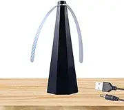 Fly Food Fan, Rechargeable Fly Fan Fly Table Spinner, Fly Fans, Outdoor Fly Repeller, Table Fly Spinner for Party, Outdoor Camping