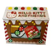 Hello Kitty & Friends Plush Throw Gingerbread House Happy Holidays Blanket New