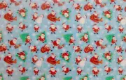 EDIBLE PATTERNED RICE WAFER PAPER SANTA CHRISTMAS CAKE WRAPPER FRILL DECORATION