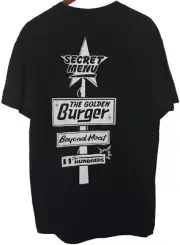 The Hundreds Secret Menu - The Golden Burger Beyond Meat Super Rare Shirt Size L