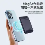 適用MAGSAFE磁吸卡包支架IPHONE15/14折疊式皮革卡套插卡