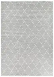 Lilith Silver Grey Diamond Rug