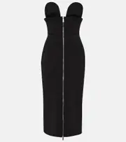 [Off-White] Off-White Strapless midi dress AU 10 black