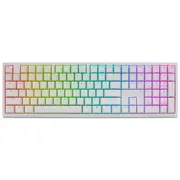 Ducky Zero 6108 White Hot-Swap Wireless Keyboard Cherry Red