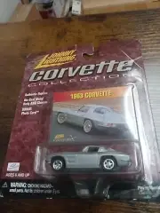 Johnny Lightning Corvette Collection 1963 Chevrolet 63 Chevy Vette Silver 2000