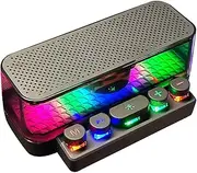Wireless Speaker - Keyboard Desktop Speaker, Portable Bass Music Player with Lights, Stylish and Powerful Sound Experience, Colorful Keyboard Blue Tooth Speaker, Home Decoration Ornament