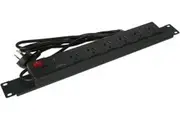 Prolink 19 inch Rack Mount Power Board Spike 10A Illuminated Power Switch