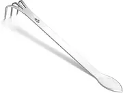 CSCTEK 304 Stainless Steel Bonsai Rake Tool,8.2 inch Prong Bonsai Rake Tools,Gardening Tools with Ergonomic Handle