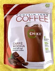 NIB Chike Fine Protein Iced Mocha Men Women Real Espresso Coffee Bag 14 Lattes