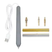 Stamping Pen Hot Heated Foil Pens Set USB Heat Foil Pen for Scrapbooking Tool Kits Hot Foil Roll Drawing Pen As Shown