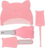 LIFKOME Baby Hair Care Set Gentle Comb Nail Clippers Cartoon Design Newborn Toddler Grooming Kit