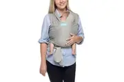 Moby Classic Wrap Baby Newborn Toddler Cotton Fabric Body Travel Carrier Grey