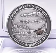 CAMPO DEL CIELO METEORITE in COLLECTORS COIN NUMBER 0053 MT169
