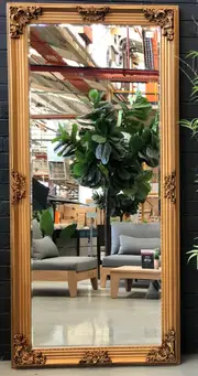 French Delux Extra Large Gold 210x110 cm Full Length Classic Mirror