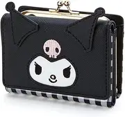 [ALORVE] Cute Coin Purses for Girls Kawaii Wallet Cartoon Trifold Wallets for Japanese Anime Fans, Black, Decoration