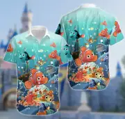Finding Nemo Hawaiian Shirt, Nemo Dory Clownfish Lover Gift For Fans S-5Xl