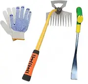 2 Pack Weed Puller Tool, Manual Hand Weeder Paver, Stainless Steel Weeding Digger Tool.Upgrade 11 Teethes Dual Purpose Manual Multifunctional Weed Pulling Tool (Domestic delivery)