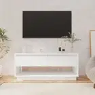 Tv Cabinet Stands 2 Drawers White Chipboard