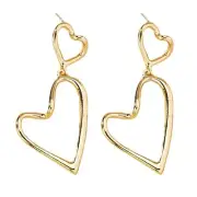 Fashionable Heart-Shaped Dangler Ear Jewelry Ear Pendant Ear Drop Fashion