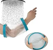 Arm Cast Bandage Protector Waterproof Sealed Cover for Adult Bath Shower, Keep Wounds & Burns Dry, Hands Elbow Reusable Blue Soft Comfortable (Adult elbow)