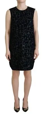 Dolce & Gabbana Elegant Leopard Pattern Mini Shift Women's Dress Authentic