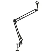 Table Mounted Microphone Stand Black Steel vidaXL