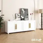 TV Stand Cabinet Storage White Entertainment Unit Television Console Table