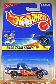 1997 Hot Wheels #536 Race Team Series III 4/4 '80s CORVETTE Blue w/Chrome 5 Sp