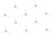 FOYTOKI 3 Fork Lampshade Spring Clip Metal DIY Fixing Clip for Lantern Light Holders