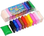 Mimi® Ultra-Light Creative Art and Craft Air Dry Super Clay with Carving Molding Tools Kit for Girls and Boys; Kids Above Age 5+ Year Old (Pack of 12)