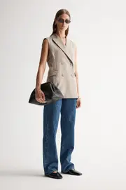 Lydia Vest Latte Size 8 | Elka Collective