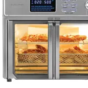 Stainless Steel 26 Quart Air Fryer Oven - 10-in-1 & 9 Accessories Included