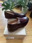 NEW Clarks Men's Un Hugh Step Slip on Oxford Shoes Brown Leather 12 M
