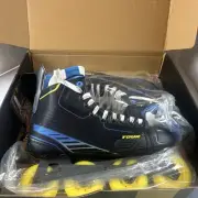 TOUR Code 9.one Roller Hockey Skates Kemistry Wheels men’s 10 Blue Black