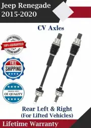 OE Rear CV Axles For 2015-2020 Jeep Renegade w/ Lifted Susp. Lifetime Warranty (for: Jeep)