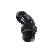 Aeroflow Orb To Male An Full Flow Adapters Black 45 45 Degree -20 to -20