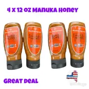 Wedderspoon Raw Monofloral Manuka Honey KFactor 16 - 12oz Lot Of 4 =48 Oz