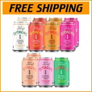 Tepache Mixta Variety Pack - Craft Sparkling Organic Pineapple Soda, 12 Cans