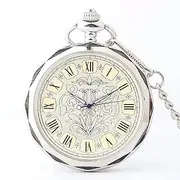 [QRDYL] Pocket Watch,The Automatic Mechanical Pocket Watch College Students Hundred Matching Watch Pocket Watch Acrylic Mirror Pocket Watch