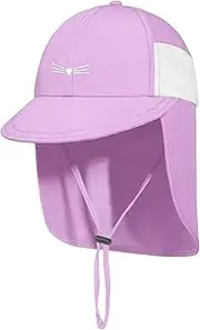 [BAOPLAYKIDS] Baby Sun Hat with Neck Flap UPF 50+ Adjustable Toddler Kids Boys Girls Swim Hat for Traveling