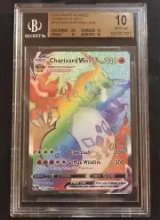 Charizard Vmax Rainbow PRISTINE LABEL 10