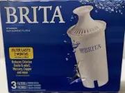 Brita Water Pitcher Replacement Filters White, 3 Pack