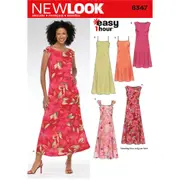 New Look Sewing Pattern N6347 6347 Misses' Dresses