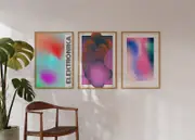 [Namly Design] Poster - Elektronika Retro Artwork / Set of 3